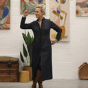 Robe Cyrielle - jean bleu nuit - Quintessence