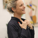 Robe Cyrielle - jean bleu nuit - Quintessence