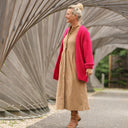 Robe Cyrielle - velours côtelé sable - Quintessence