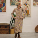 Robe Cyrielle - velours milleraies champêtre - Quintessence