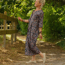 Robe Diane - Coton feuillages - Quintessence