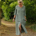 Robe Diane - Double gaze de coton cactus - Quintessence