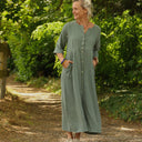 Robe Diane - Double gaze de coton cactus - Quintessence