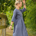 Robe Diane - Lin bleu brume - Quintessence