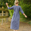 Robe Diane - Lin bleu brume - Quintessence