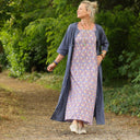 Robe Diane - Lin bleu brume - Quintessence
