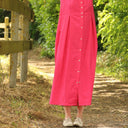 Robe Diane - Lin rose fuchsia - Quintessence