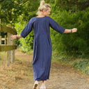 Robe Diane - Popeline de coton marine - Quintessence