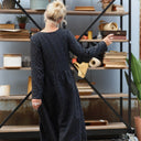 Robe Edmée — Double gaze de coton plumetis or - Quintessence