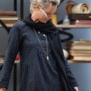 Robe Edmée — Double gaze de coton plumetis or - Quintessence