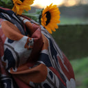 Robe Edonie coupe midi - Satin de coton Pavot Ocre - Quintessence