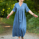 Robe Édonie — Jean léger bleu - Quintessence