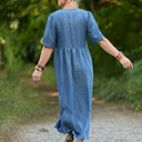 Robe Édonie — Jean léger bleu - Quintessence