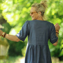 Robe Édonie — Lin bleu jean - Quintessence
