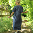 Robe Édonie — Lin bleu jean - Quintessence