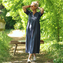 Robe Édonie — Lin bleu jean - Quintessence