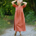 Robe Édonie — Lin terracotta - Quintessence