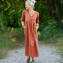 Robe Édonie — Lin terracotta - Quintessence