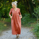 Robe Édonie — Lin terracotta - Quintessence