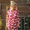 Robe Edonie manches longues - Viscose Fleur Grenade - Quintessence