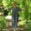 Robe Édonie — Viscose herbier bleu nuit - Quintessence