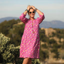 Robe Eglantine - double gaze de coton Songe boisé - Quintessence