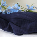 Robe Elsie - double gaze de coton bleu marine - Quintessence