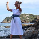 Robe Elsie lin blanc - Quintessence