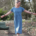 Robe Elsie - Lin bleu navy - Quintessence