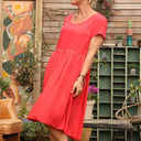 Robe Emmy en viscose rouge - Quintessence