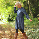 Robe Guillemette — Jean de coton bleu - Quintessence