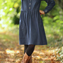 Robe Guillemette — Jean de coton bleu - Quintessence