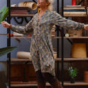 Robe Guillemette — Viscose imprimée Enza - Quintessence