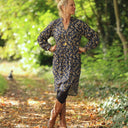 Robe Guillemette — Viscose imprimée Jardin d’Ocre - Quintessence