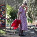 Robe Gwenaëlle - Coton fleuri Jardin Framboise - Quintessence