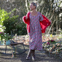 Robe Gwenaëlle - Coton fleuri Jardin Framboise - Quintessence