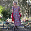 Robe Gwenaëlle - Coton fleuri Jardin Framboise - Quintessence