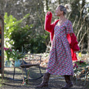 Robe Gwenaëlle - Coton fleuri Jardin Framboise - Quintessence