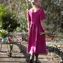 Robe Gwenaëlle - Coton - lin bougainvillier - Quintessence