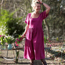 Robe Gwenaëlle - Coton - lin bougainvillier - Quintessence