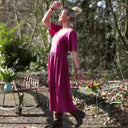 Robe Gwenaëlle - Coton - lin bougainvillier - Quintessence