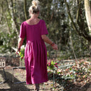 Robe Gwenaëlle - Coton - lin bougainvillier - Quintessence