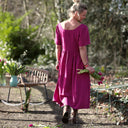 Robe Gwenaëlle - Coton - lin bougainvillier - Quintessence