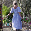 Robe Gwenaëlle - Coton vichy bleu - Quintessence