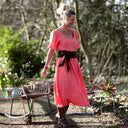 Robe Gwenaëlle - Double gaze de coton pastèque - Quintessence