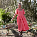 Robe Gwenaëlle - Double gaze de coton pastèque - Quintessence