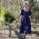 Robe Gwenaëlle - Lin bleu indigo - Quintessence