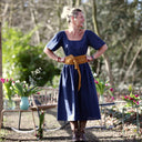 Robe Gwenaëlle - Lin bleu indigo - Quintessence