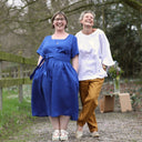 Robe Gwenaëlle - Lin bleu majorelle - Quintessence