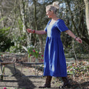 Robe Gwenaëlle - Lin bleu majorelle - Quintessence